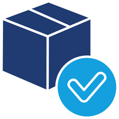 Product Flat Blue Icon