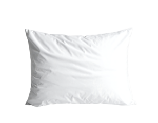 A plain white pillow isolated on transparent background new png