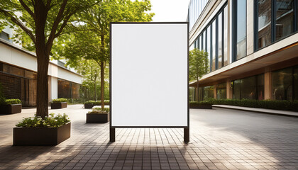 blank billboard on the street