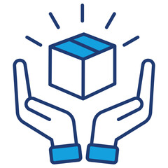 Brand Development Blue Icon