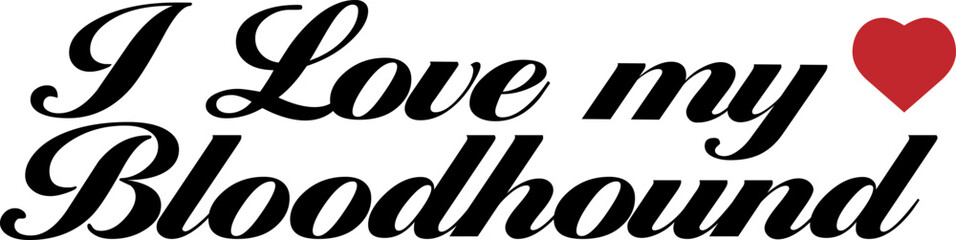 Obraz premium breeds, breeds dog, dog, dog logo, i love my dog, silhouette, text