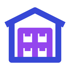 shipping and delivery twotone icon set