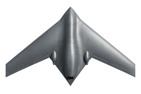 Top-Down View of TAI Anka-3 Stealth UAV Drone &ndash; Futuristic Military Aircraft Technology Render