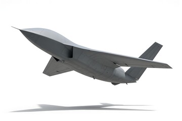 TAI Anka-3 UCAV Drone in Diagonal Upward Flight &ndash; Futuristic Military Aircraft Concept
