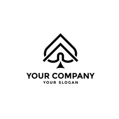 Real estate Sleek and modern shovel design that appeals to luxury home buyers and sellers