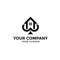 Real estate Sleek and modern shovel design that appeals to luxury home buyers and sellers