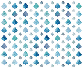 ニュアンスのあるクラブ柄・青