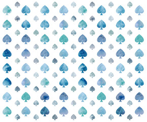 ニュアンスのあるスペード柄・青