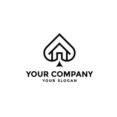 Real estate Sleek and modern shovel design that appeals to luxury home buyers and sellers