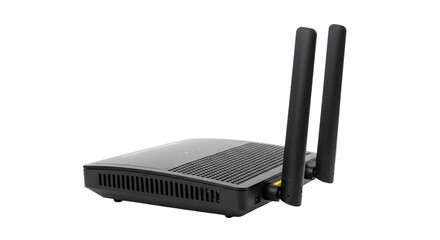 black wireless router