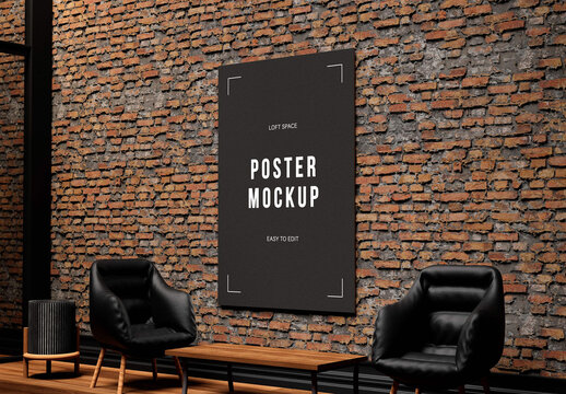 Loft Space Poster Mockup