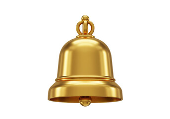 Isolated Golden Bell for Festive Events and Decorations, Jingle Bell Season Celebration