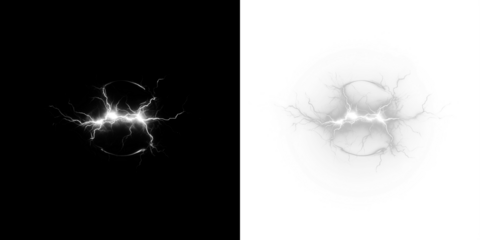 Electric lightning bolt overlay illustration on contrasting backgrounds, showcasing dynamic energy and movement, perfect for creative design projects and visual storytelling