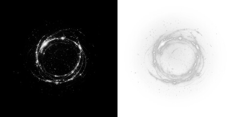 PNG with Sparkle Overlay and Transparent Background © POLINA