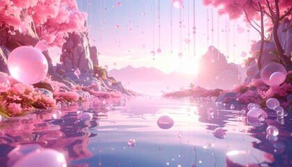 キラキラしたピンクの背景