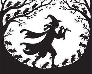 The Pied Piper of Hamelin A Tale in Silhouette