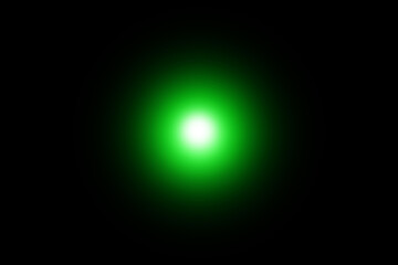 Green glowing light