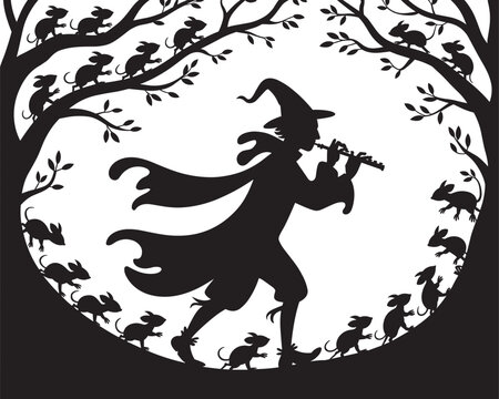 The Pied Piper of Hamelin A Tale in Silhouette