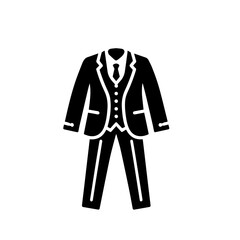 Modern Gentleman Pant Coat Vector Illustration