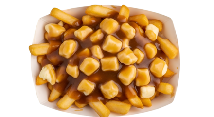 Delicious Poutine with Cheese Curds and Gravy
