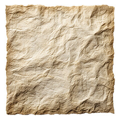 aged parchment texture isolated on transparent background
