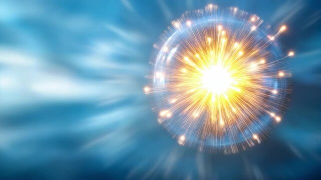 Energy Explosion: A vibrant display of energy radiates from a central point, showcasing the dynamism and power of unseen forces in a mesmerizing abstract representation.