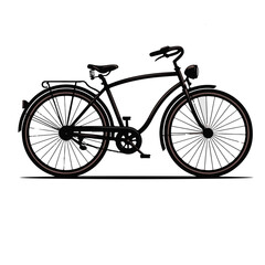 Fototapeta premium Bicycle Silhouette Vector Illustration, Cycling Sports Icon, Bike Design Graphic