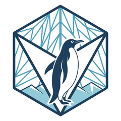 Elegant penguin logo design for your company