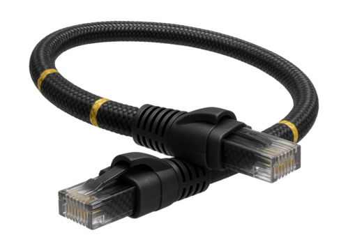 Outdoor Ethernet cable for home offices, ensuring secure internet between indoor and
