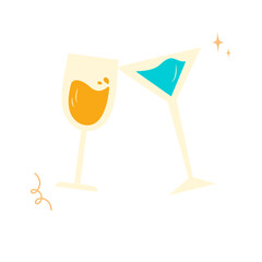 Champagne Glasses Toast