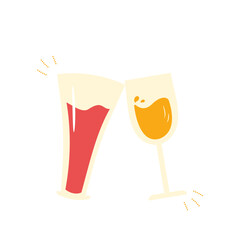 Champagne Glasses Toast