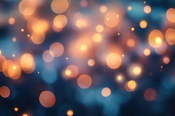 Dreamy bokeh background with blurred glowing orbs, soft and romantic atmosphere, cinematic elegance