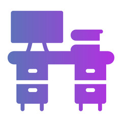 desk Gradient icon