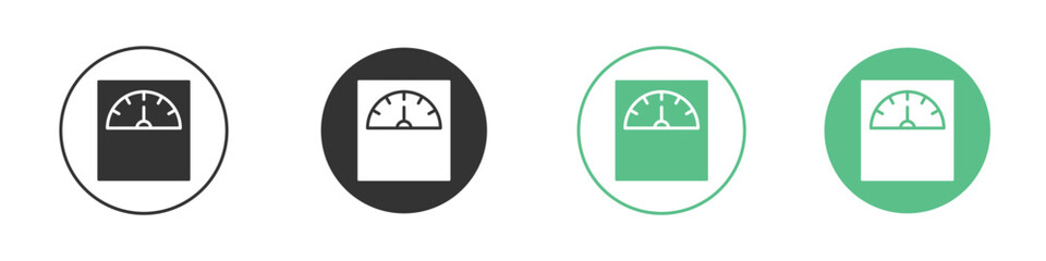 Weight scale icon element for designs