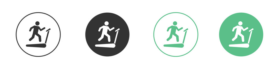 Treadmill icon element for designs