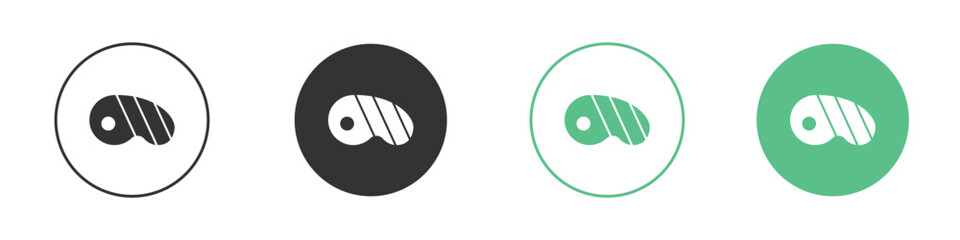 Steak icon element for designs