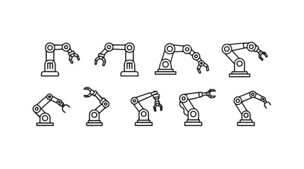 Vector art of robotic arm