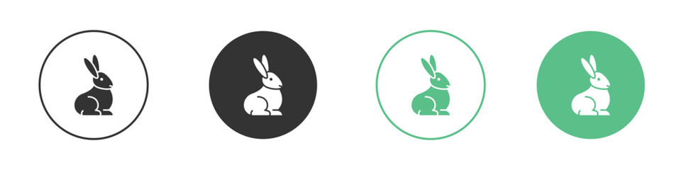 Rabbit icon element for designs