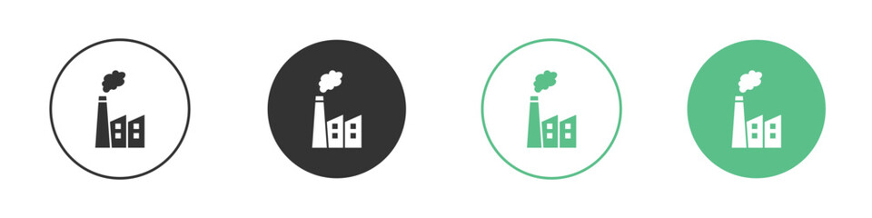 Pollution icon element for designs