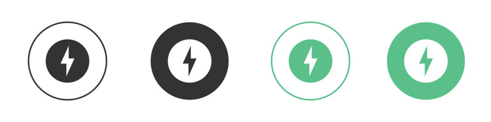 Power icon element for designs