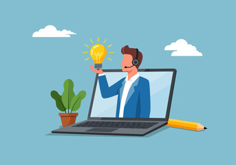Virtual assistant providing a bright idea
