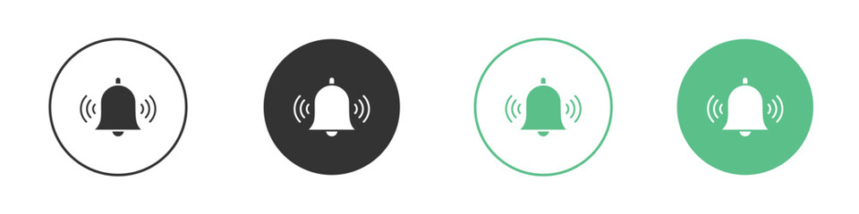 Notification bell icon element for designs