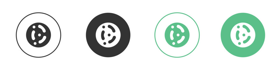 Microorganism icon element for designs