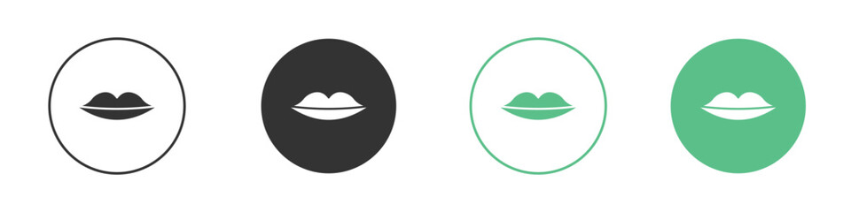 Lips icon element for designs