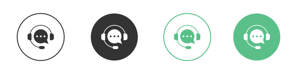 Live chat icon element for designs