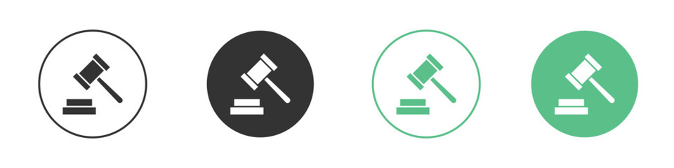 Law icon element for designs