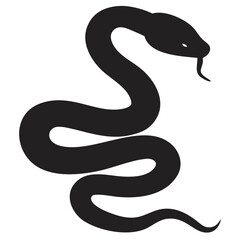 Snake silhouette icon