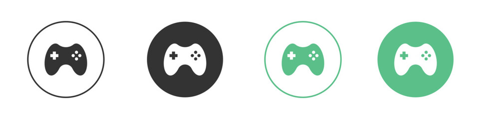 Game controller icon element for designs