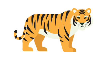 Bengal Tiger Vector Illustration – Wildlife Animal Graphic Design