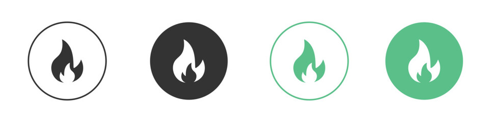 Fire icon element for designs